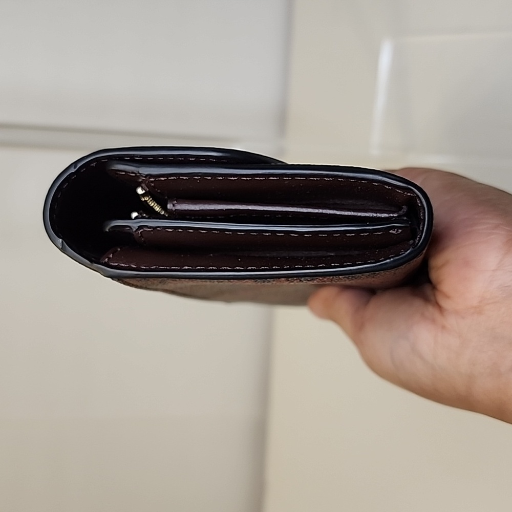 Coach Floral Oxblood Wallet - Picture 3 of 13